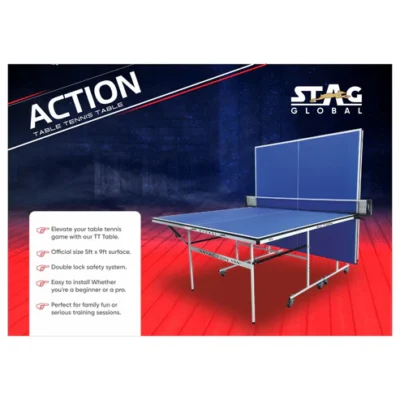 Stag Global Action Table Tennis Table Blue Top