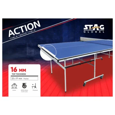 Stag Global Action Table Tennis Table Blue Top