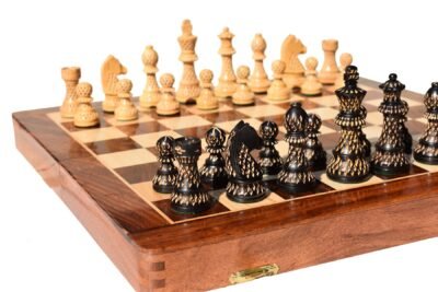 Artistic Champion Series chess pieces Boxwood & Ebonized 3.75″ King