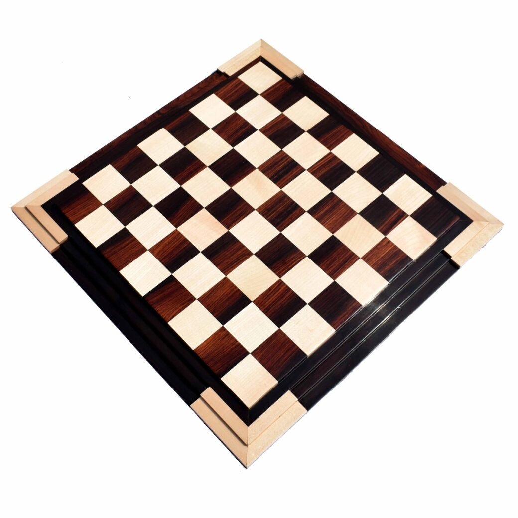 The Emperors Field Chess Board Canadian Maple & Rosewood
