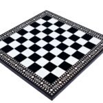 The Heritage Series Chess Board Black Stained Sheesham & Acrylic 1.75″ Square
