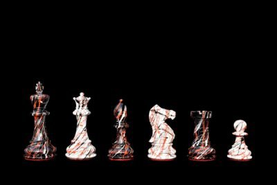 Does The Chess Board Include? The Chess Board in the picture is for Photography and does not include with The Zebra Series Chessmen set. Chess Pieces Height Base Diameter King 4” (102mm) 1.75” (45 mm) Pawn 1.88” (48mm) 1.25” (32mm) Total Weight of the Zebra Series Chess Pieces: 1400 grams or (50 Ounce) Light Wood Chess Pieces: Boxwood white lacquered. Dark Wood Chess Pieces: Boxwood Black lacquered. Recommended Chess Board for The Zebra Series: 2.” Square Size or 50 mm square size. Please note our all products are hand crafted and there is few chances variation for 5% plus or minus.