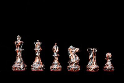 Does The Chess Board Include? The Chess Board in the picture is for Photography and does not include with The Zebra Series Chessmen set. Chess Pieces Height Base Diameter King 4” (102mm) 1.75” (45 mm) Pawn 1.88” (48mm) 1.25” (32mm) Total Weight of the Zebra Series Chess Pieces: 1400 grams or (50 Ounce) Light Wood Chess Pieces: Boxwood white lacquered. Dark Wood Chess Pieces: Boxwood Black lacquered. Recommended Chess Board for The Zebra Series: 2.” Square Size or 50 mm square size. Please note our all products are hand crafted and there is few chances variation for 5% plus or minus.