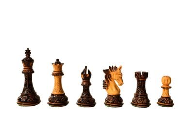 Designer Staunton luxury high glossy finish chess set