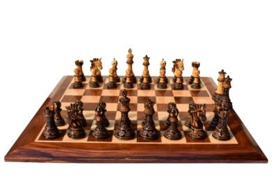 Designer Staunton luxury high glossy finish chess set