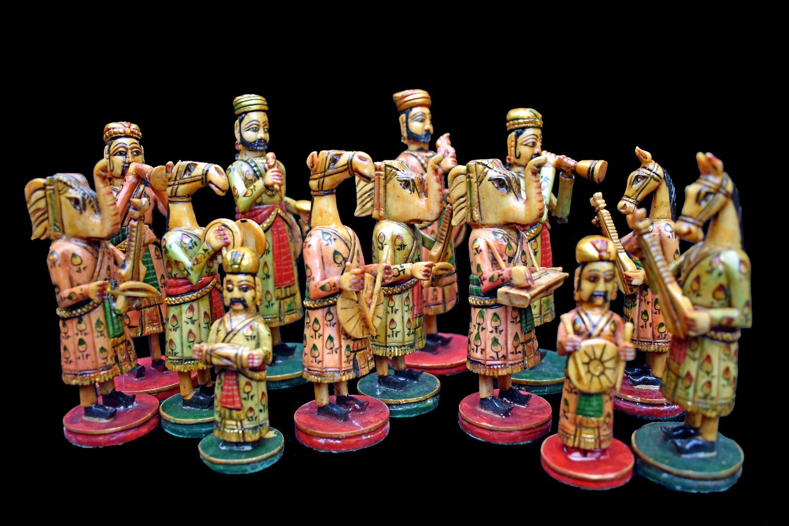 Rajasthan Art Musician Series Chess pieces