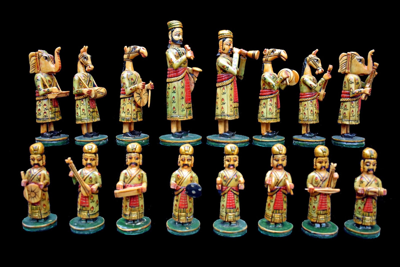 Rajasthan Art Musician Series Chess pieces