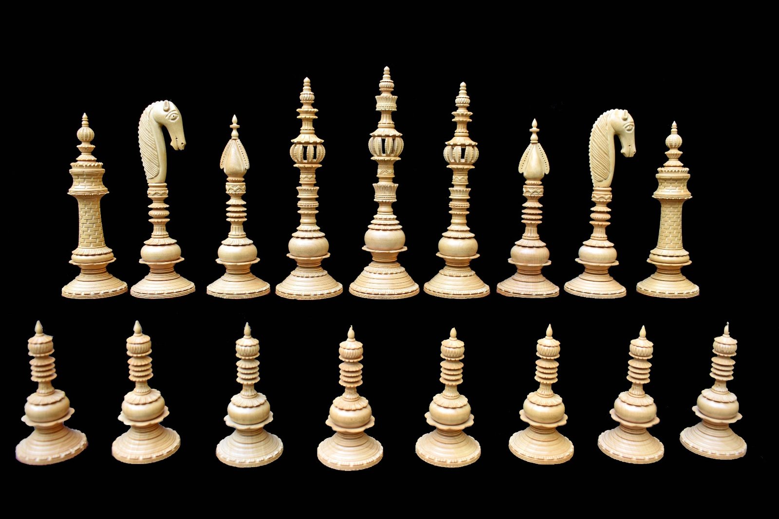 Circa 1820 The Pepys Series Chess Pieces
