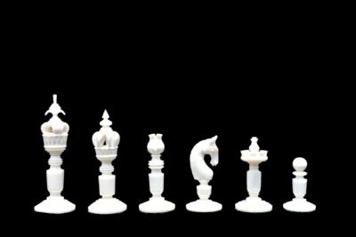 Ancient Art Bone Crafted Chess Pieces