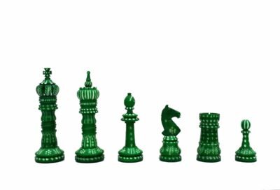 The King cross series Bone crafted chess pieces