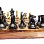 Exclusive Brass Staunton Chess Pieces