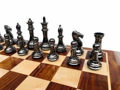 Exclusive Brass Staunton Chess Pieces