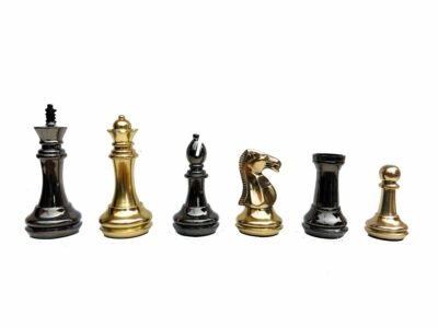 Exclusive Brass Staunton Chess Pieces