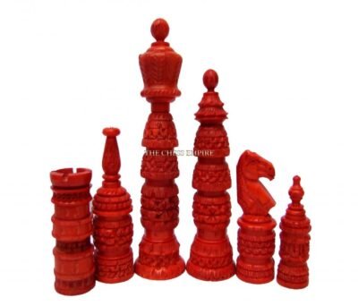 Catholic Tower Series Bone Chess pieces